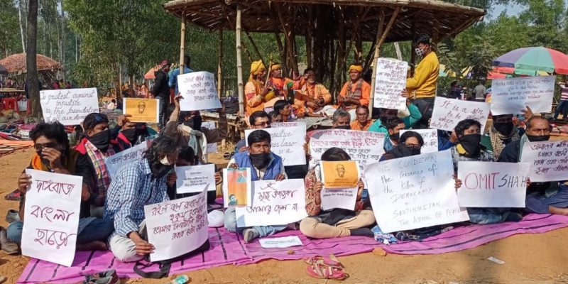 'BJP Is Everything Tagore Opposed': Students Protest Amit Shah's Visit to Visva-Bharati - Vimarsana News