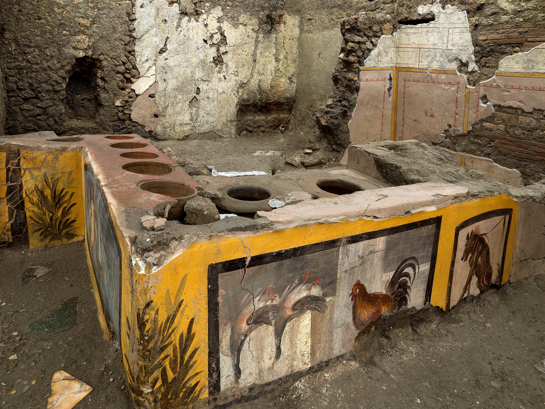 Excavations in Pompeii