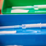 FILE PHOTO: Syringes to administer the Pfizer-BioNTech coronavirus disease (COVID-19) vaccine are seen at a nursing home in Burgbernheim
