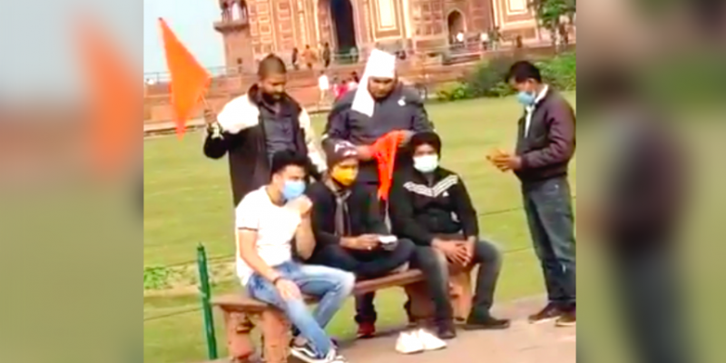 Four Rightwing Activists Arrested After Waving Saffron Flags at Taj Mahal - Vimarsana News