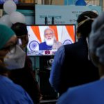 Launch one of the world's largest COVID-19 vaccination campaigns at a government-run hospital, in Kolkata