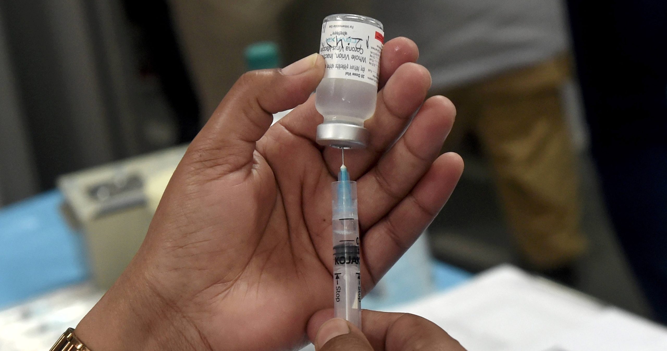 COVID vaccination drive at Hindu Rao Hospital