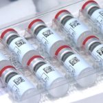 Vials of Johnson & Johnson's Janssen coronavirus disease (COVID-19) vaccine candidate are seen in an undated photograph