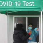 COVID-19 testing site at Heathrow Airport