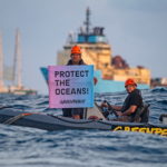 Protest against deep sea mining in the Pacific