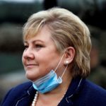 FILE PHOTO: Norwegian PM Solberg visits NATO battle group in Pabrade