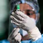 FILE PHOTO: A health official draws a dose of the AstraZeneca's COVID-19 vaccine manufactured by the Serum Institute of India, at Infectious Diseases Hospital in Colombo
