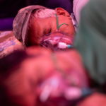 People receive oxygen support for free at a Gurudwara in Ghaziabad