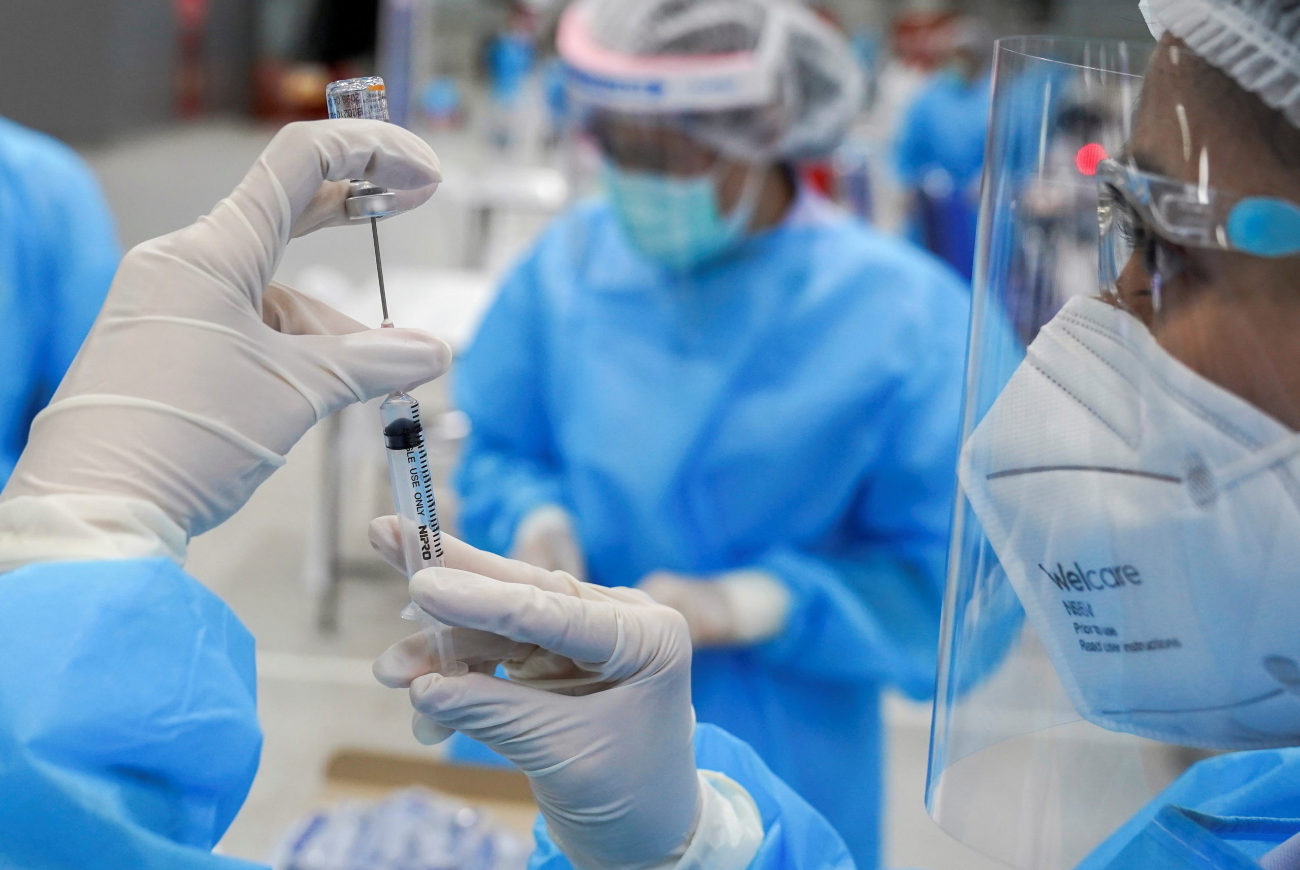 FILE PHOTO: COVID-19 vaccinations in Bangkok