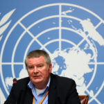 Ryan, Executive Director of the WHO attends a news conference on the Ebola outbreak at the United Nations in Geneva