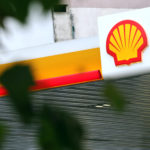 A Shell logo is seen at a gas station in Buenos Aires