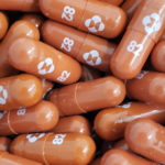 A handout photo of an experimental COVID-19 treatment pill, called molnupiravir and being developed by Merck & Co Inc and Ridgeback Biotherapeutics LP