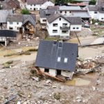 A general view of flood-affected area following heavy rainfalls in Schuld