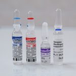FILE PHOTO: A view shows vials containing Russian-made vaccines against the coronavirus disease at a medical centre in Tver