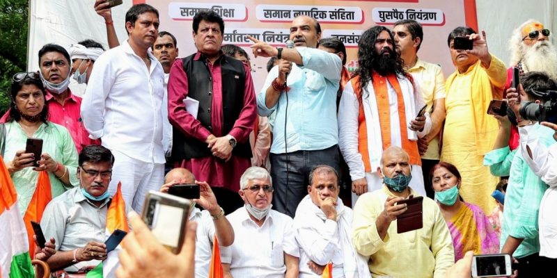 BJP Leader, Four Others Detained After Anti-Muslim Slogans Were Raised at Jantar Mantar - Vimarsana News