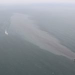 Handout photo released by Japan Coast Guard shows the Panamanian-registered ship 'Crimson Polaris' after it ran aground in Hachinohe harbour in Hachinohe, Japan