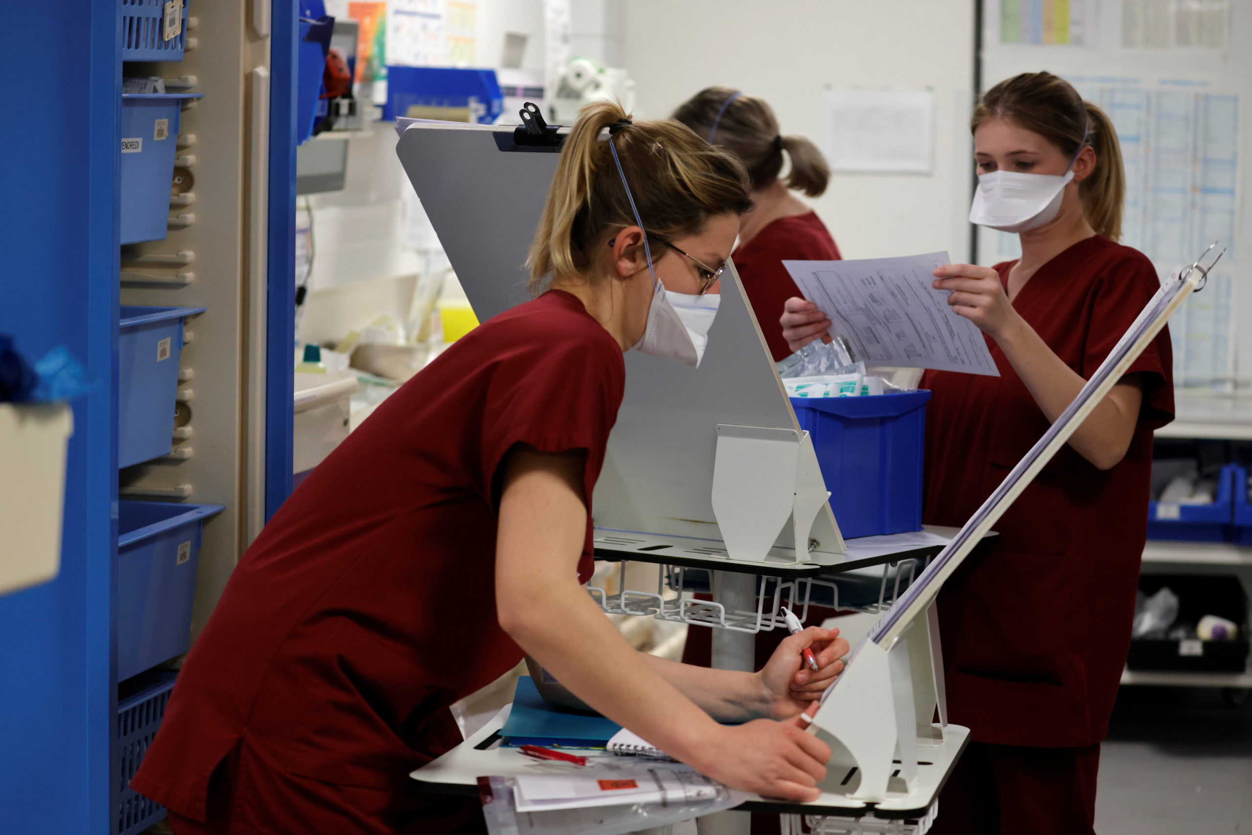 FILE PHOTO: The COVID-19 battle in northern French hospital