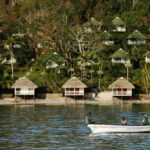 FILE PHOTO: People commute on boats to Port Vila, capital city of the Pacific island nation of Vanuatu