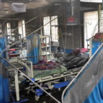 View of a hospital's COVID-19 ward that caught fire in Ahmednagar