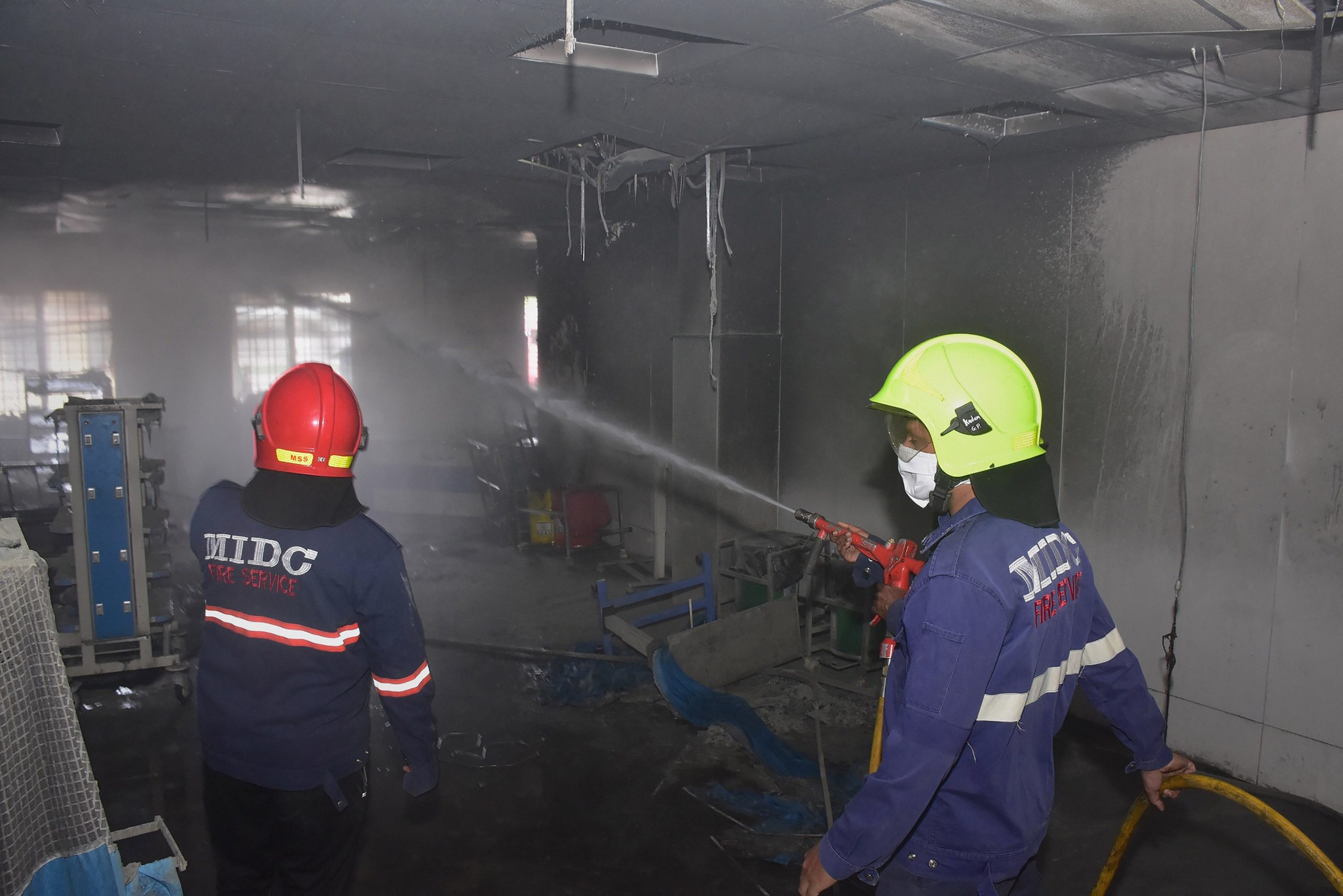 Fire at the ICU of Civil Hospital