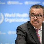 FILE PHOTO: World Health Organization chief Tedros Adhanom Ghebreyesus attends a ceremony to launch a multiyear partnership with Qatar in Geneva