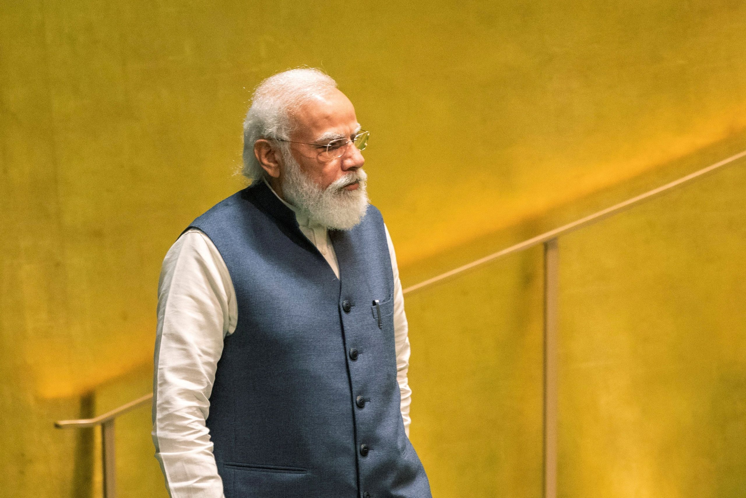 FILE PHOTO: India's Prime Minister Narendra Modi addresses the 76th Session of the U.N. General Assembly in New York City
