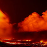 FILE PHOTO: The Cumbre Vieja volcano continues to expel lava and ash as seen from Tacande
