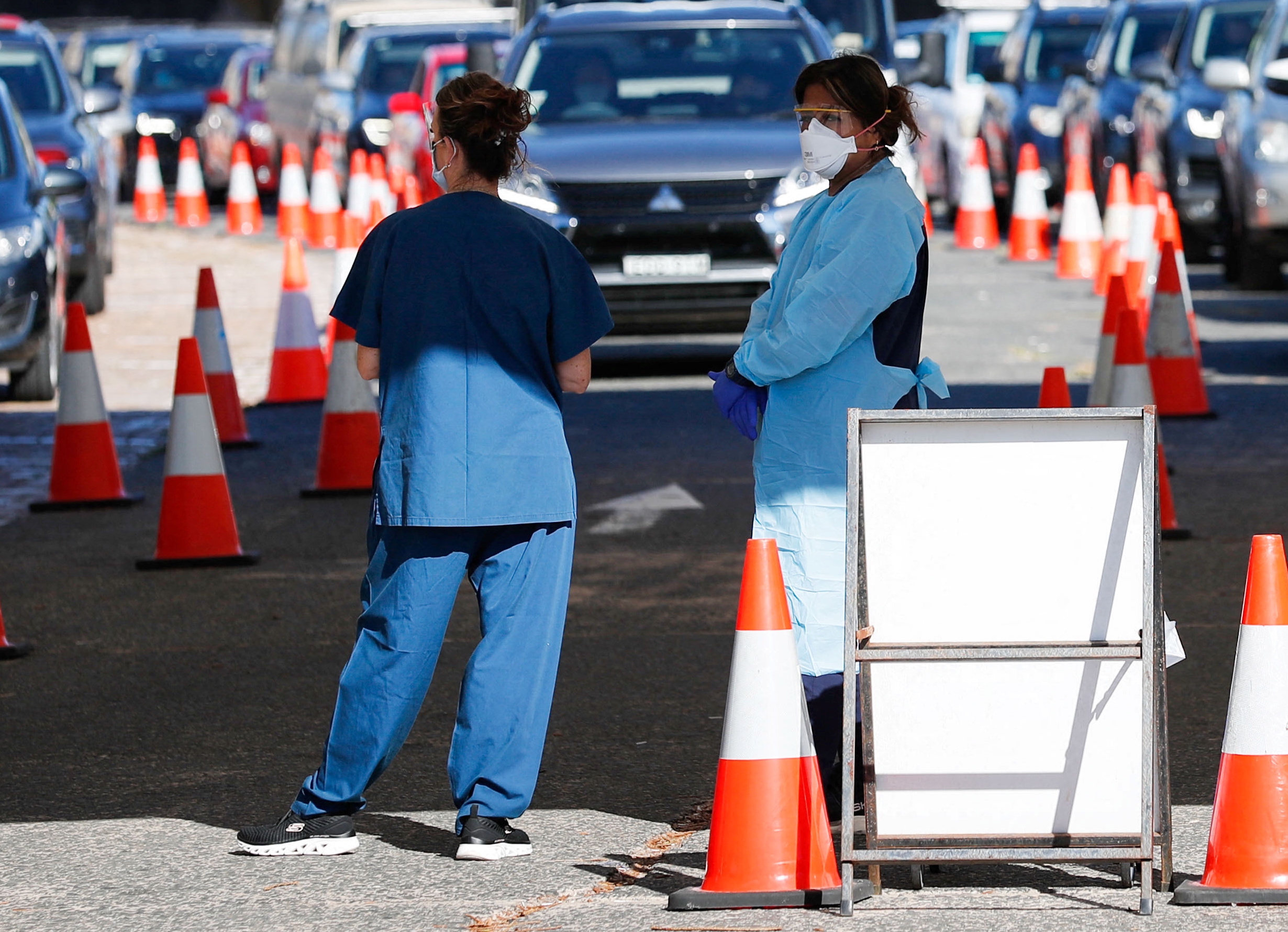 A coronavirus disease (COVID-19) testing clinic in Sydney