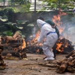 Cremation of Covid victim