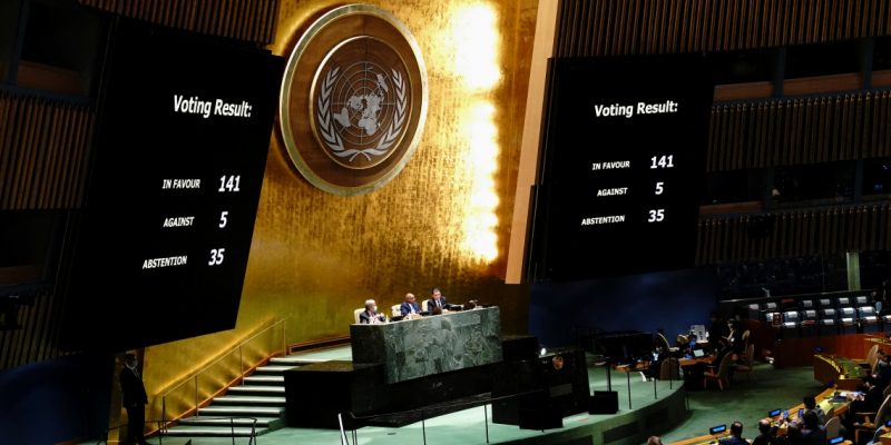 At UN General Assembly, India Abstains From Resolution Criticising Russian Actions in Ukraine - Vimarsana News