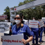 Protest against Sri Lanka's president in Colombo