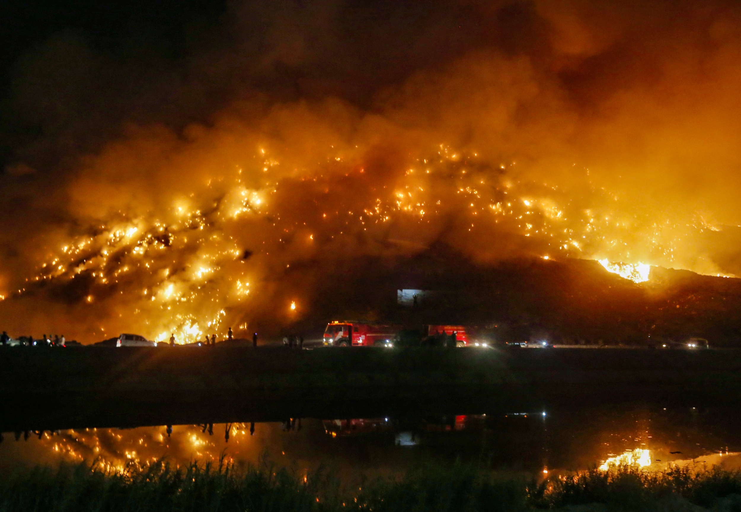 Fire in Delhi