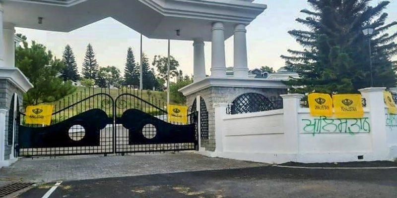 Himachal Pradesh Seals Borders After Khalistani Flags Hung on Assembly Gate - Vimarsana News