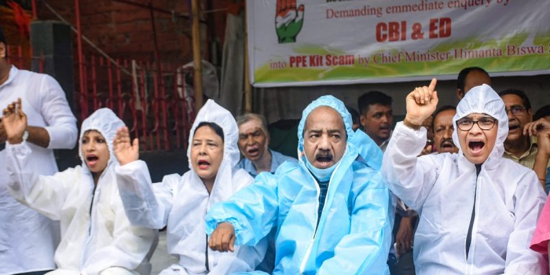Assam Opposition Demands CBI, ED Probe Into PPE Kit Supply Order to CM's Wife - Vimarsana News