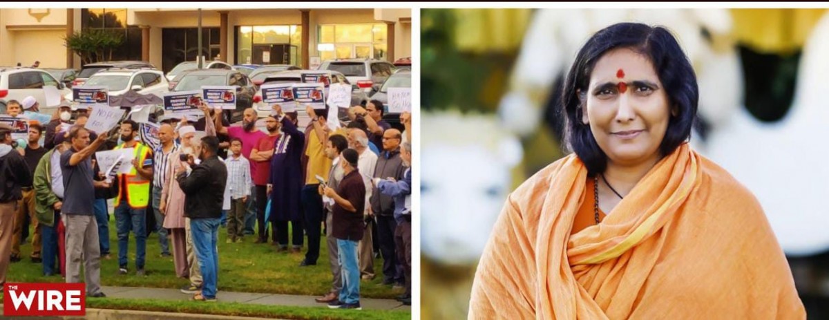Watch | Protests Against Nisha Rithambhra and Rise of Hindutva Extremism in the US