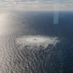 Gas leak at Nord Stream 2 as seen from the Danish F-16 interceptor on Bornholm