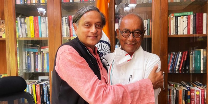'Friendly Contest': Congress Prez Candidates Shashi Tharoor and Digvijaya Singh Meet - Vimarsana News
