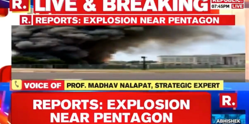 Based on AI-Generated Image, News Outlets Falsely Report 'Blast' Near Pentagon - Vimarsana News
