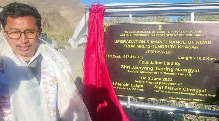 Uproar in Ladakh After Only Names of BJP MP, Councillors Find Space on Foundation Stones - Vimarsana News